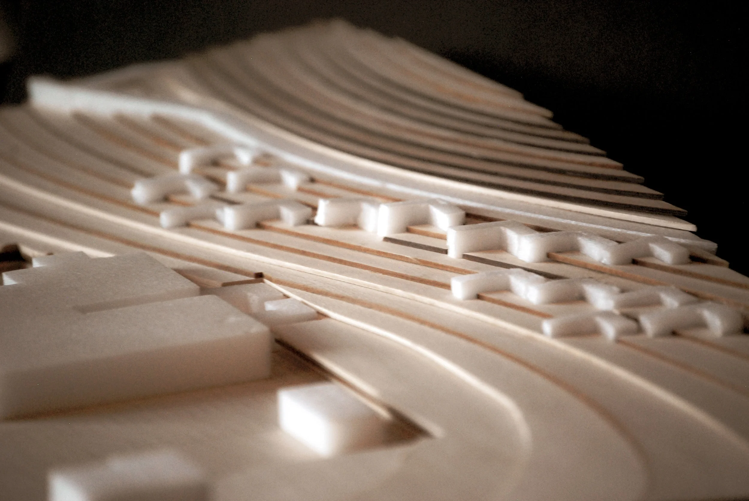 Physical Model, Perspective View (looking north)