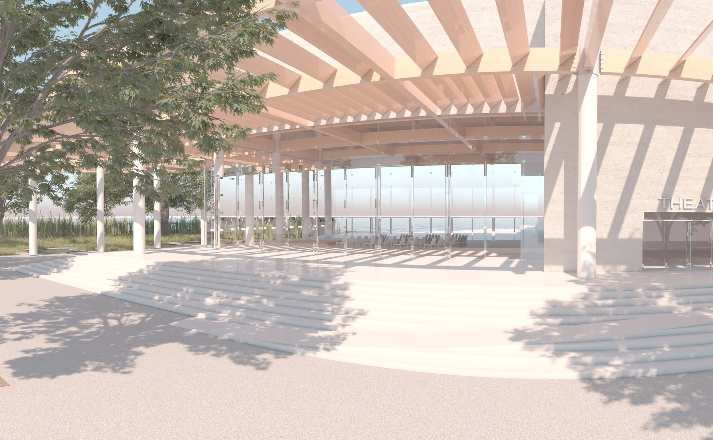 Greenpoint Theatre Exterior Perspective