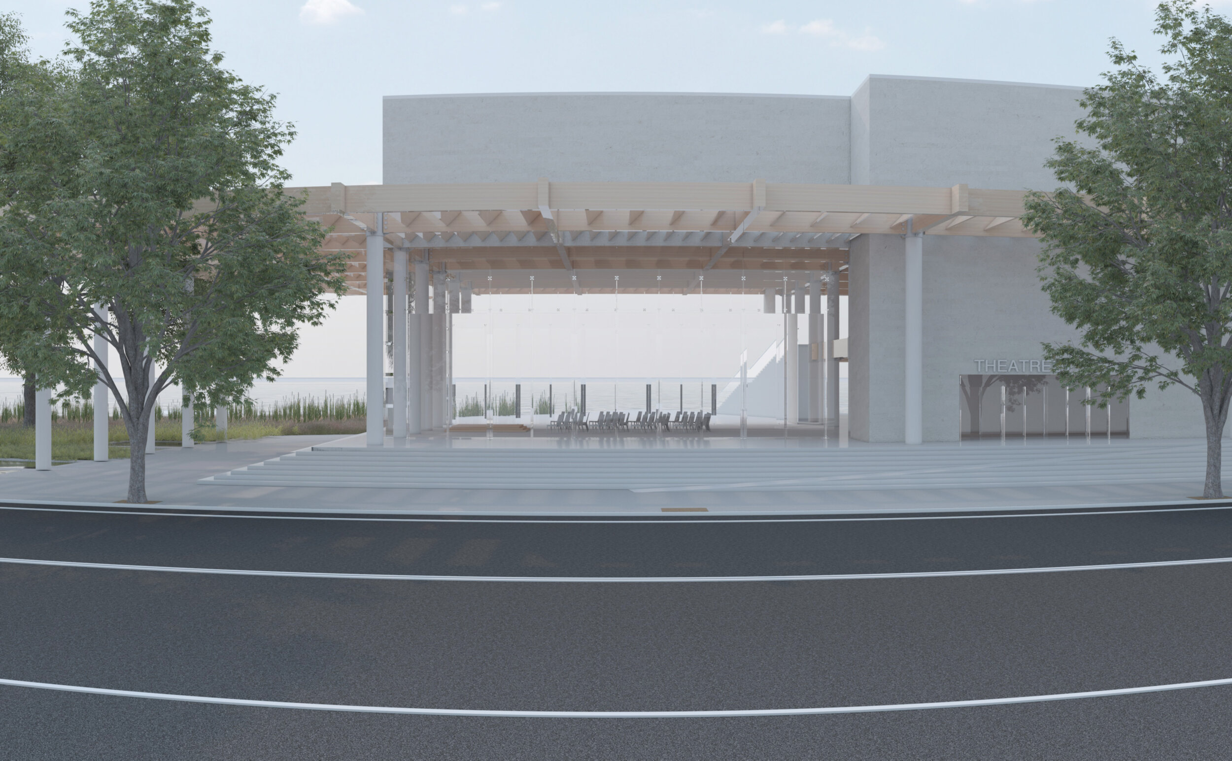 Greenpoint Theatre Exterior Perspective