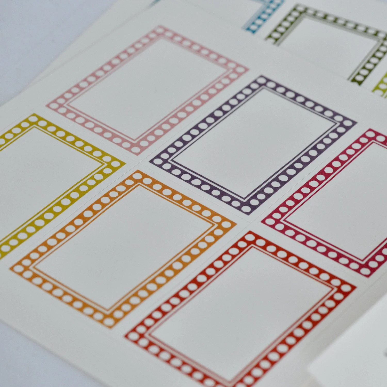 Self-Adhesive Labels Set/12 (Large)