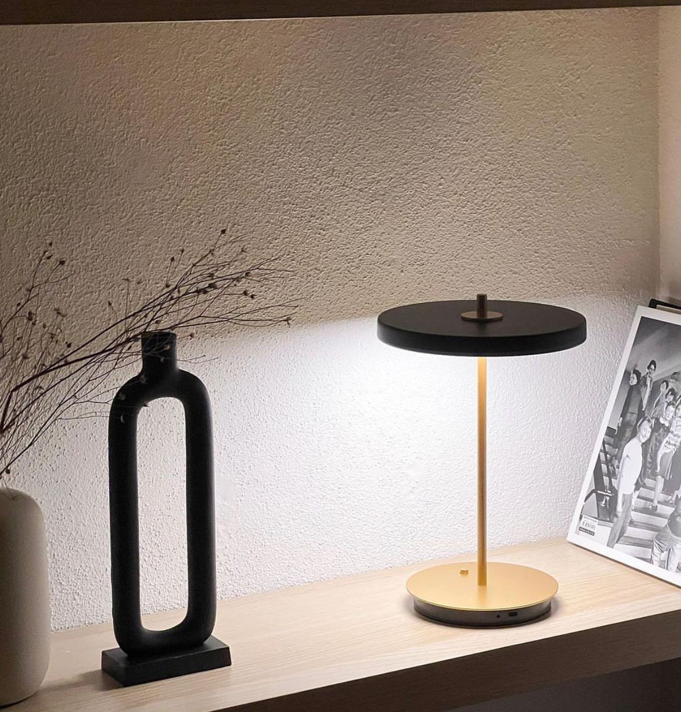 Trend alert: Mini lights for shelves or any other tight spots. The first one featured is rechargeable.