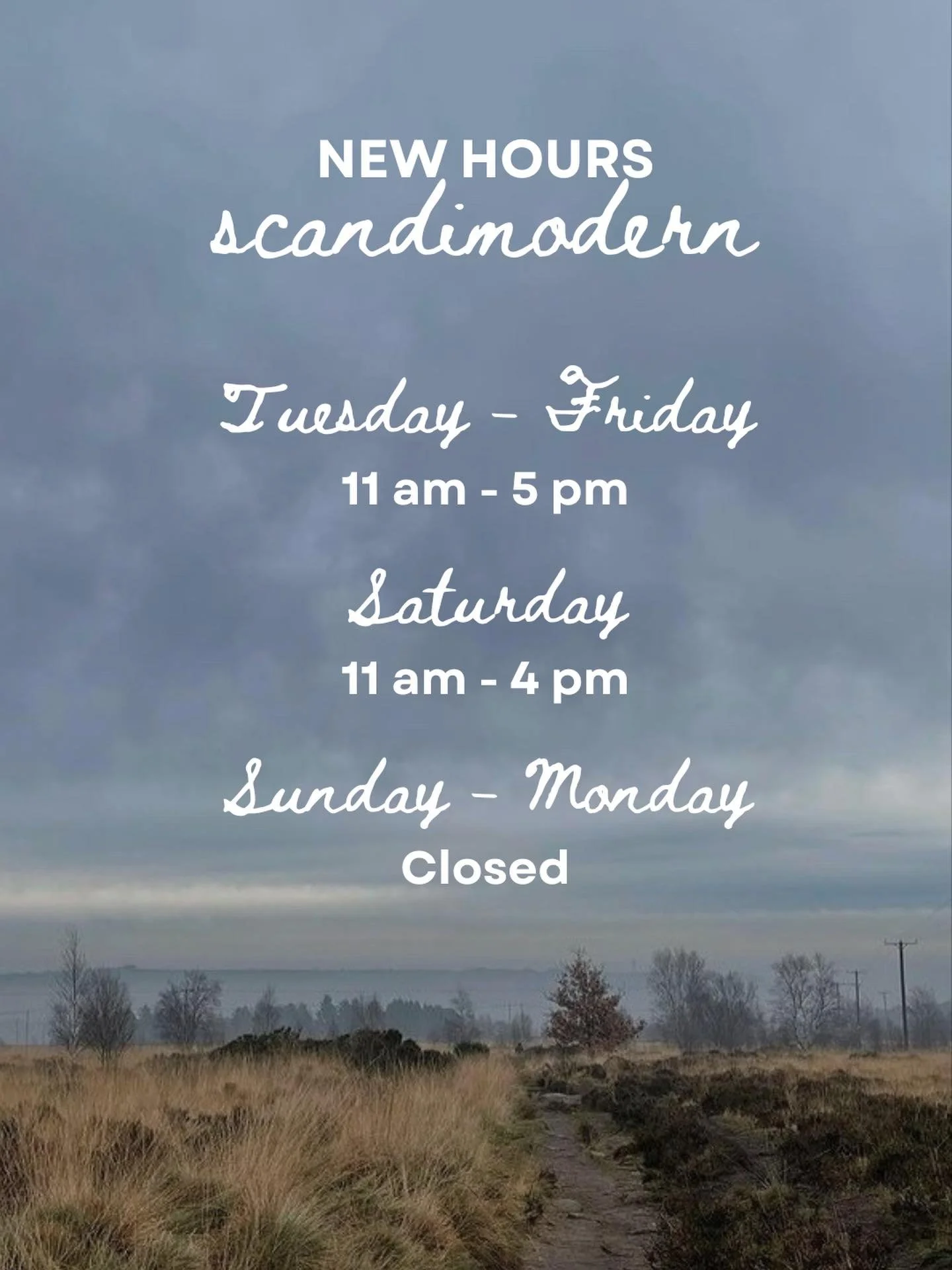 New hours&mdash; now open Tuesdays!