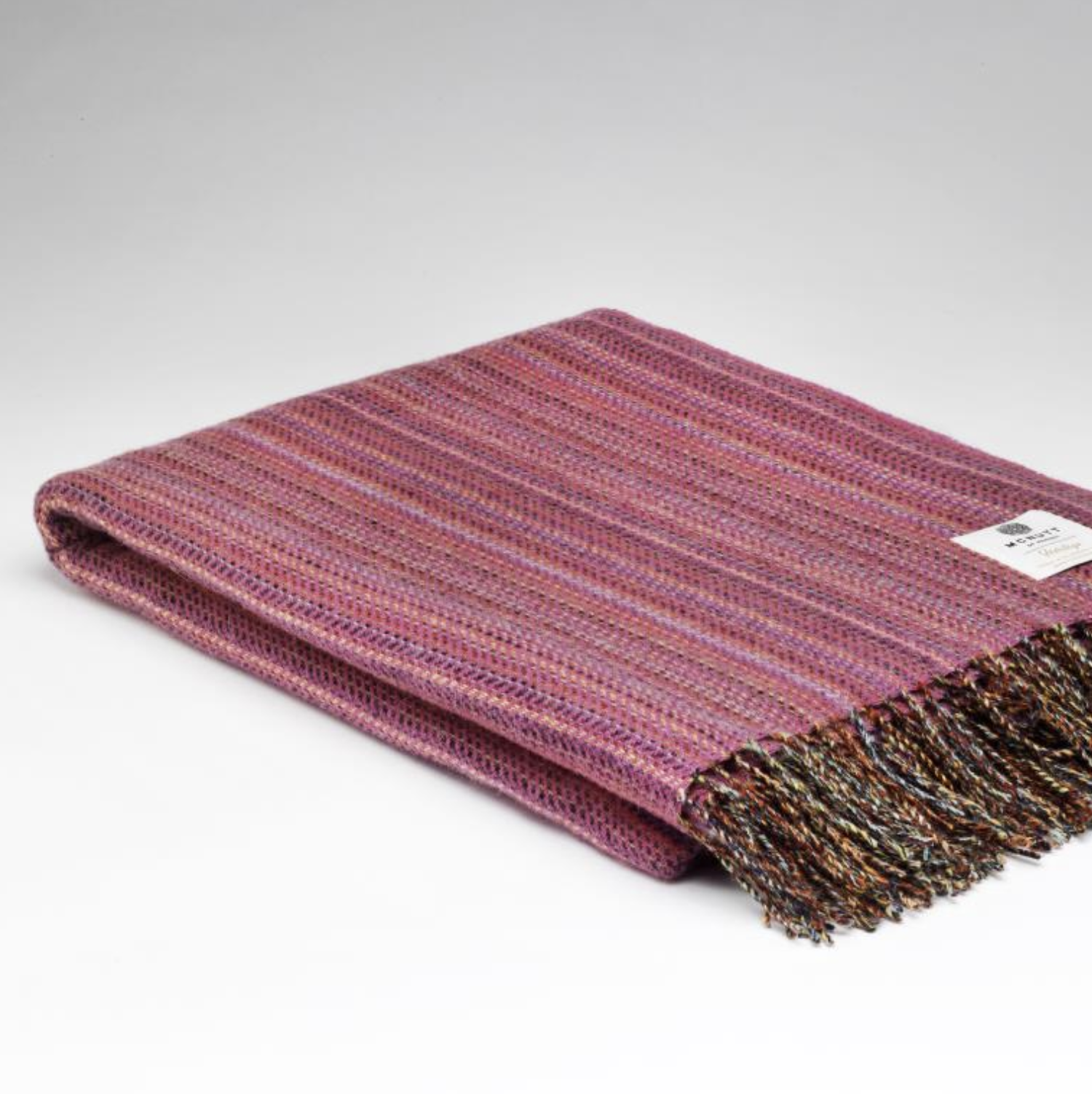 Tweed Wool Throw : Peony