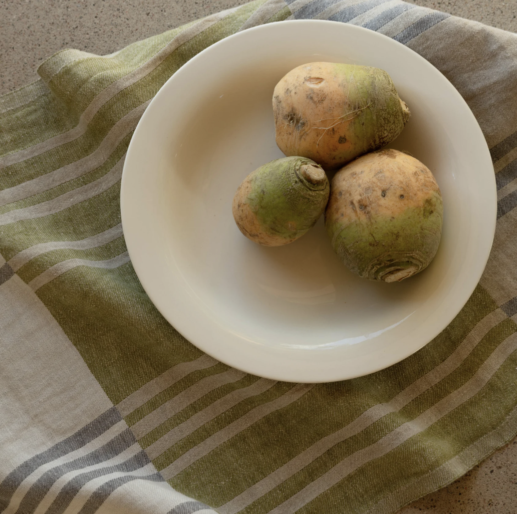 Linen Tea Towel : Olive