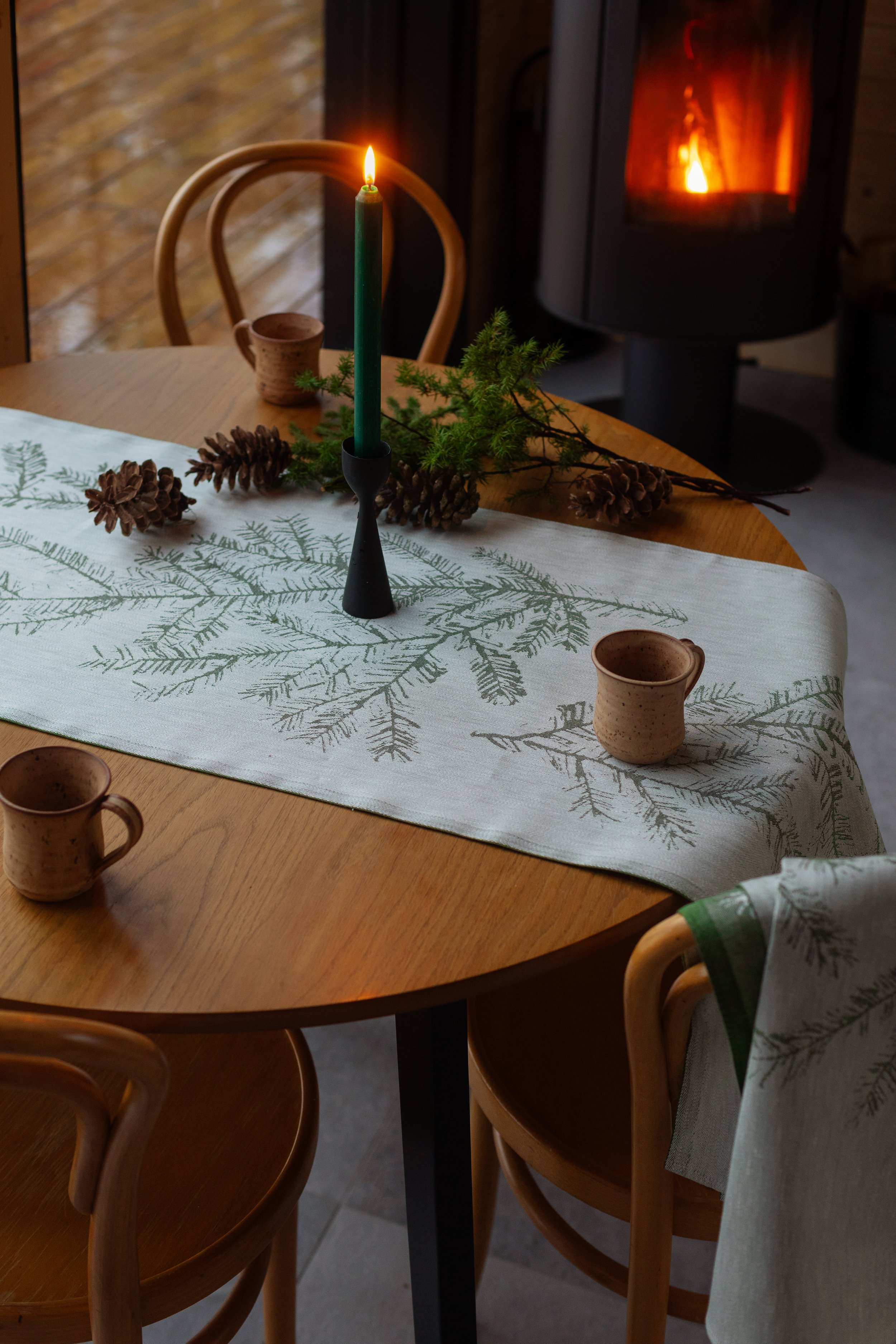 Hemlock Linen Table Runner