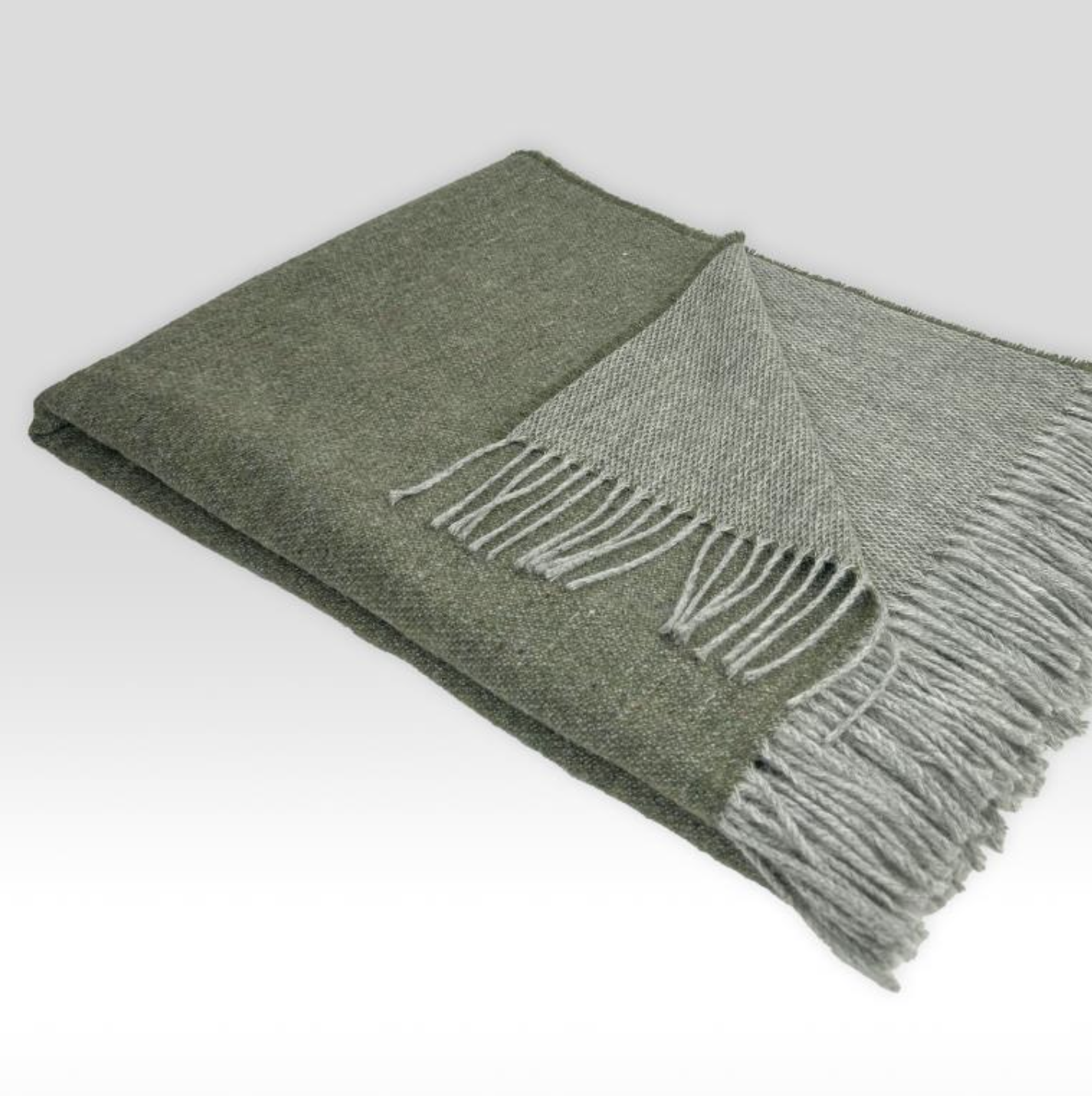Thyme Merino Wool Throw