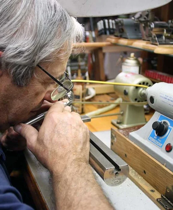 Donny Making Clock Parts from Scratch
