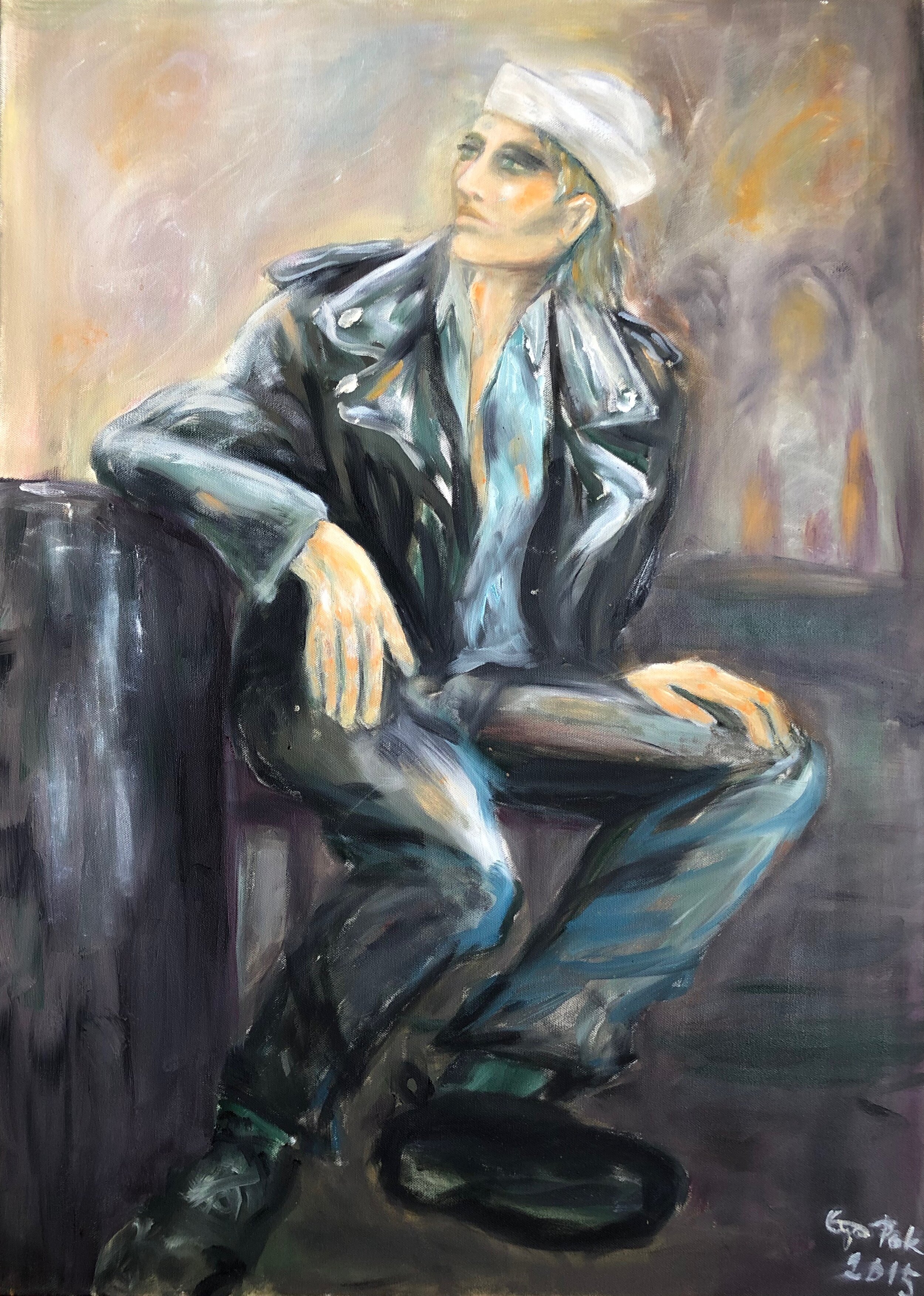  POET, 2015, oil on canvas, 90x65cm 