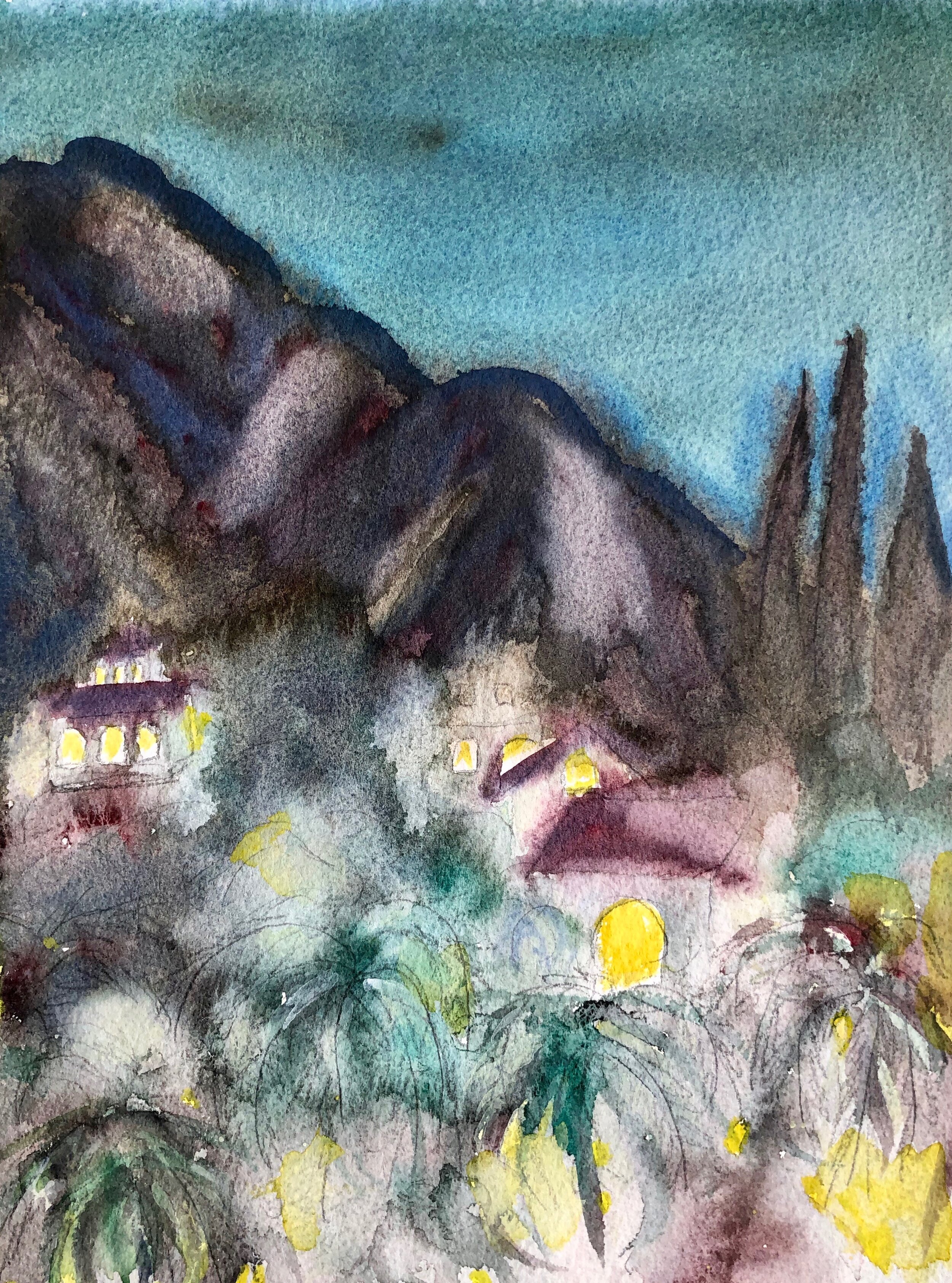  FUENGIROLA BY NIGHT, 2014, 31x23cm 