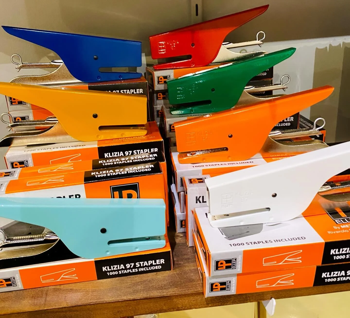 Hi, cuties! Staplers are now back in stock. 🧦🎅🏼