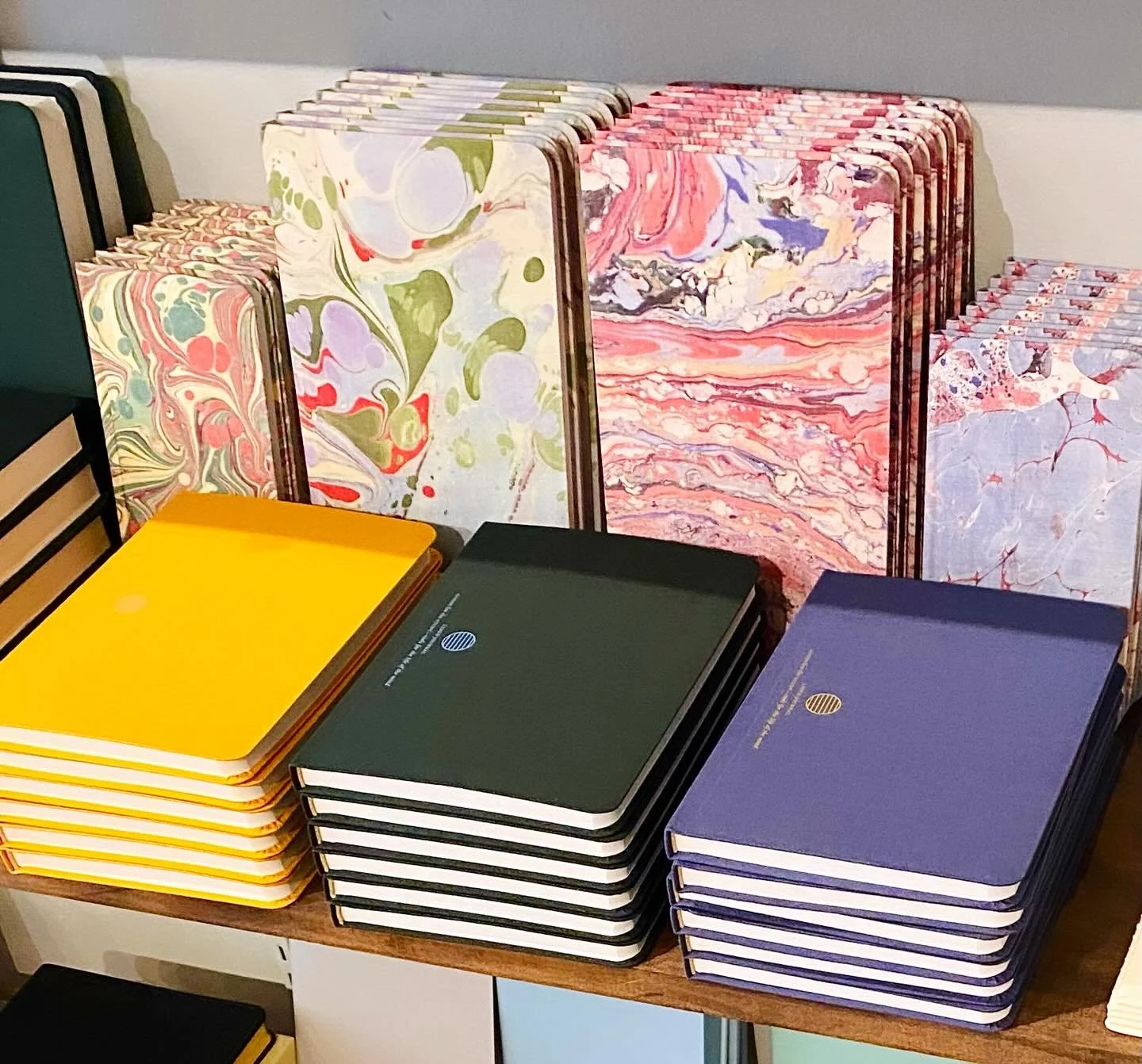 We&rsquo;ve got a lovely selection of the new @goodsforthestudy notebooks in stock. Come visit. 📒💛