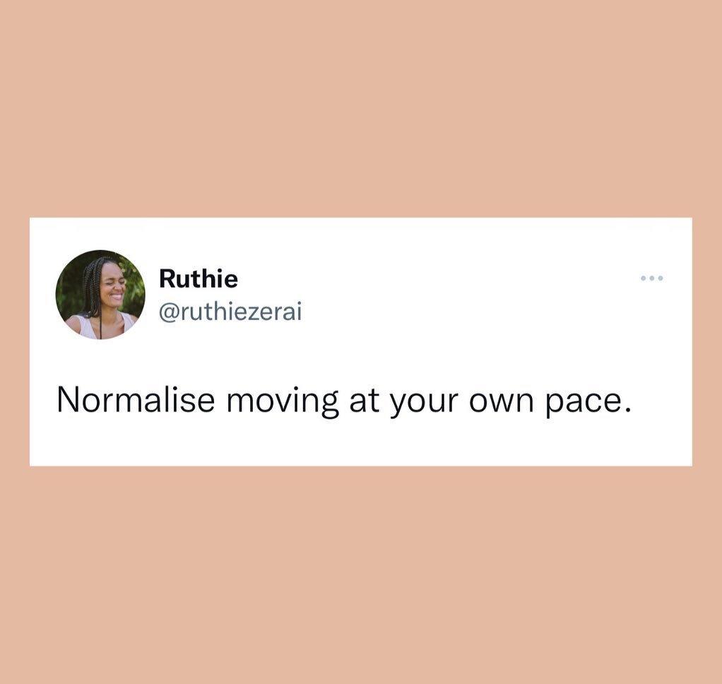 We&rsquo;re following our own rhythm and pace in 2022.
⁣
Normalise following your own pace in your growth journey, business, parenthood, love life, career, self-expression, healing journey......don&rsquo;t worry about what everybody else is doing. Yo