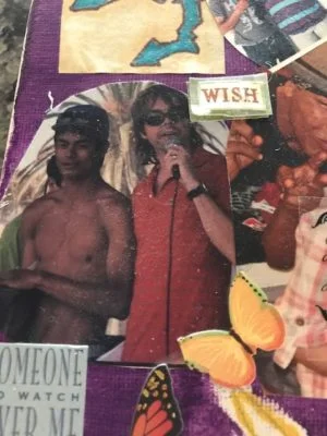 From Salo’s scrapbook: On stage at BRO-AM with Drew.