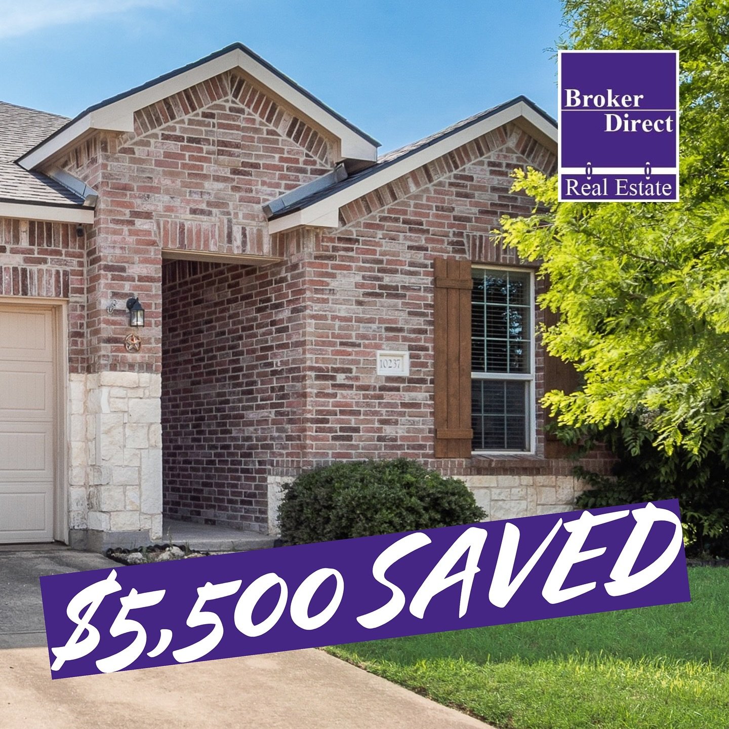🙌 SOLD 🙌 Pleased to announce that my awesome client has sold his home in north Fort Worth and SAVED $5,500 in commission in the process by using Broker Direct&rsquo;s 1% full service listing program. Why pay the traditional 3% when you could keep t