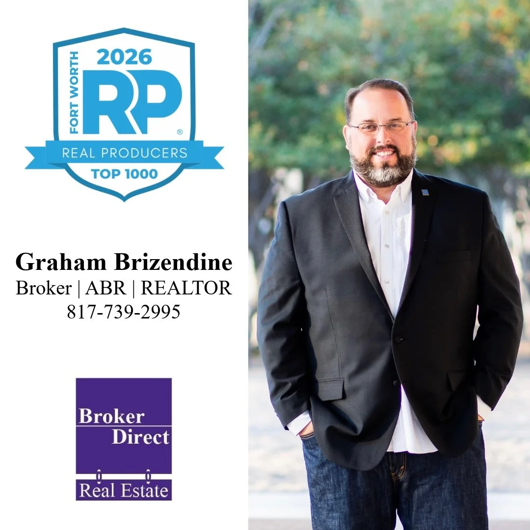 👏 Honored to kick off 2026 being named a Real Producers top agent for the Fort Worth market out of over 15,000 in my territory. This is a recognition of being in the top 6% of agents in the area.

💵 Remember, at Broker Direct you only pay a 1% list