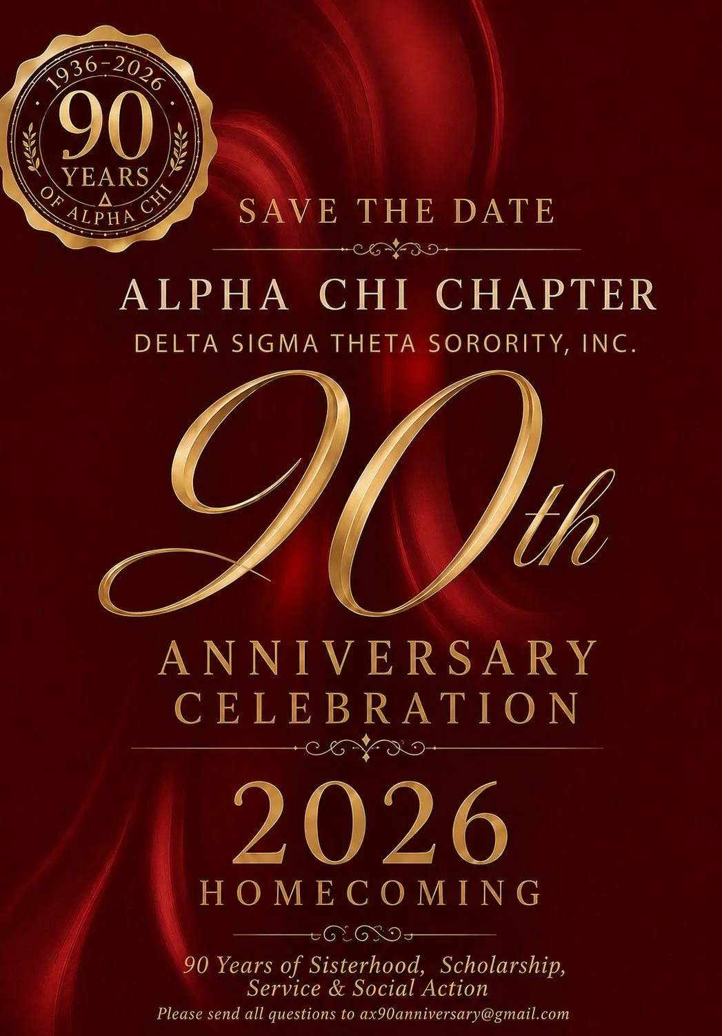 Alpha Chi Celebrating 90 Years of Sisterhood, Scholarship, Service, and Social Action