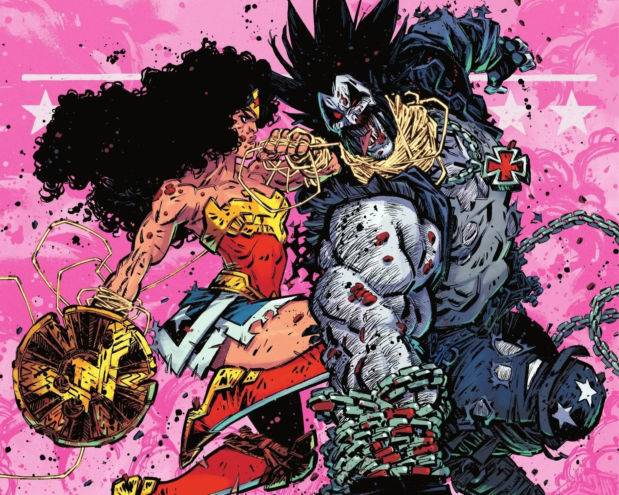 REVIEW: The Amazon Warrior Takes on the Main Man in DC K.O: Wonder Woman vs. Lobo #1!