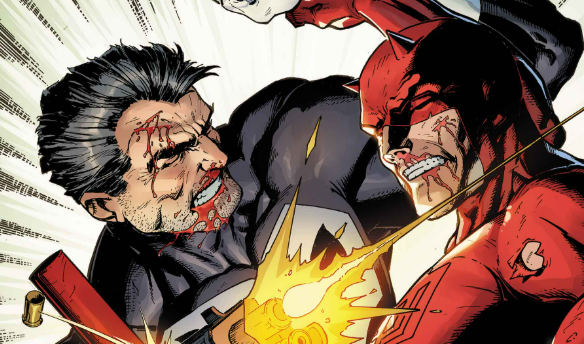 REVIEW: Old Rivals Find Some Common Ground in A Subway Car in Daredevil/Punisher: Devil’s Trigger #2
