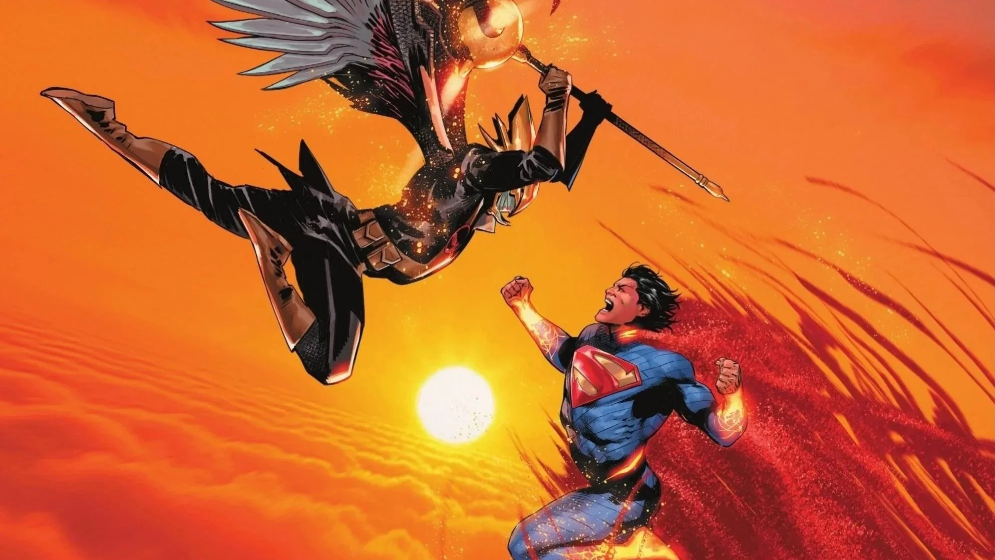 REVIEW:  It's Superman vs. Hawkman in the pages of Absolute Superman #16!