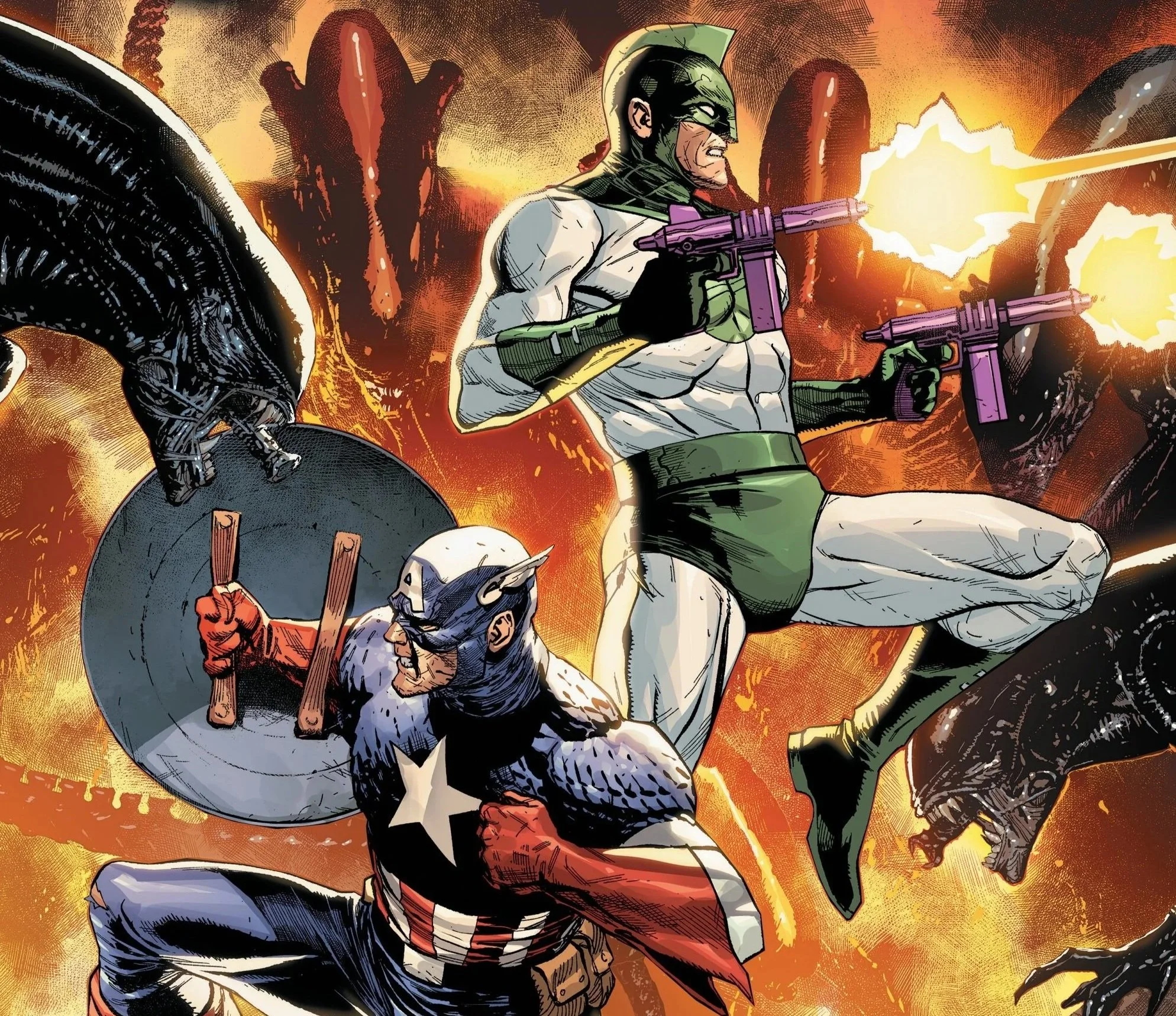 REVIEW: Alien vs Captain America #3 Opens Up a Galaxy of Terrors and ...