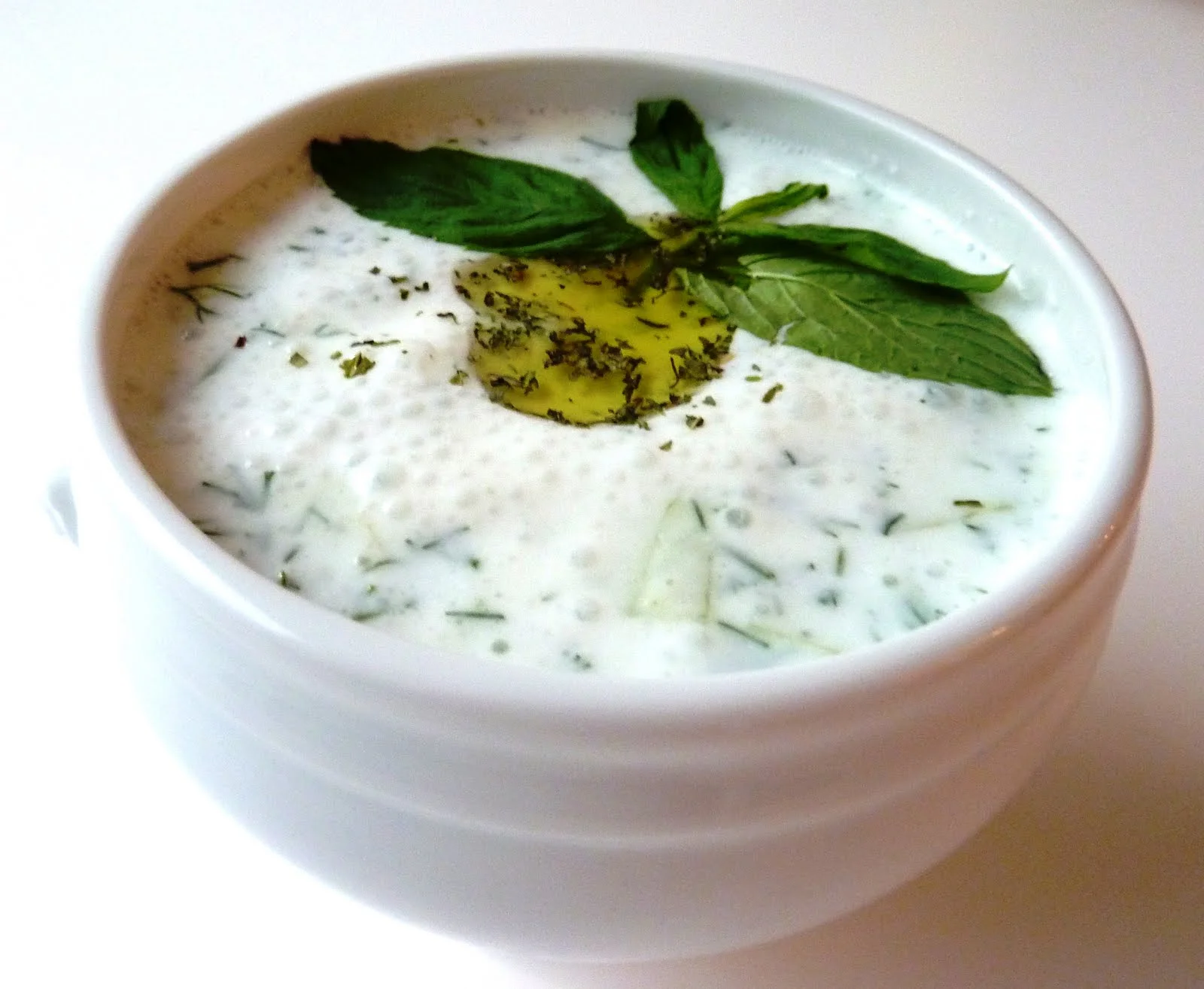 Cacik (cucumber Dip) - Finely chopped fresh cucumbers mixed with homemade yogurt, mint, lemon juice, and salt. $4.95