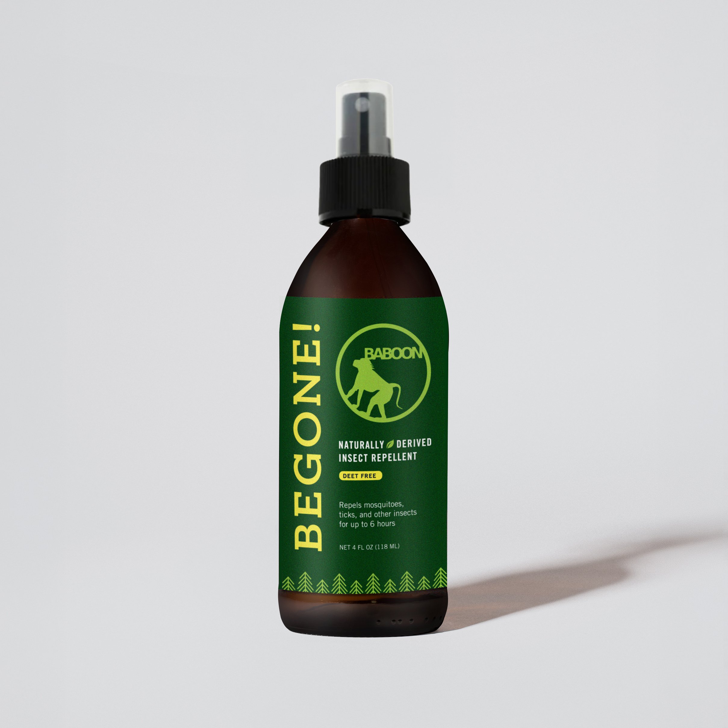 Baboon Ourdoor Begone! Package Design