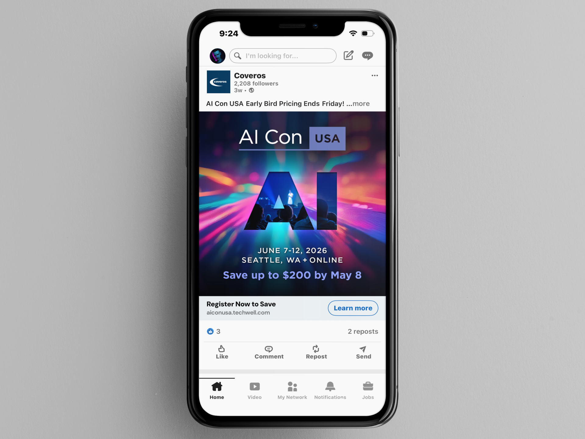 AI Con USA LinkedIn Ad