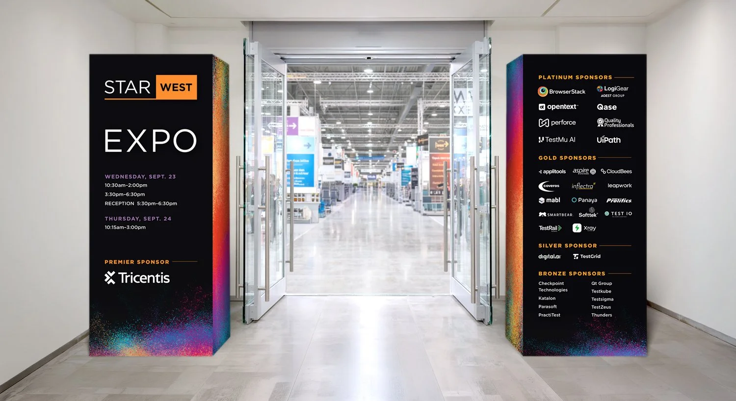 STARWEST Expo Entry Signage