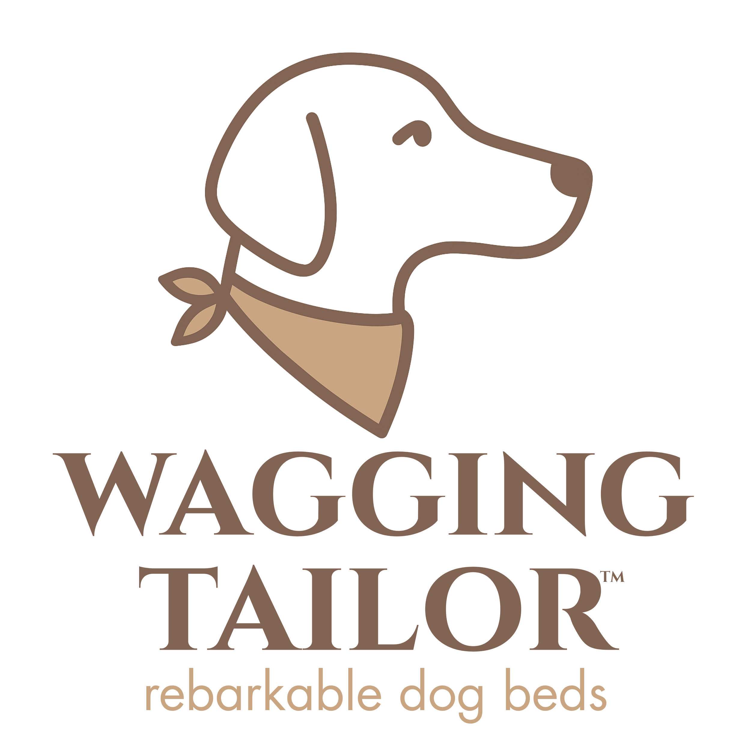 Tailleur remuant la queue