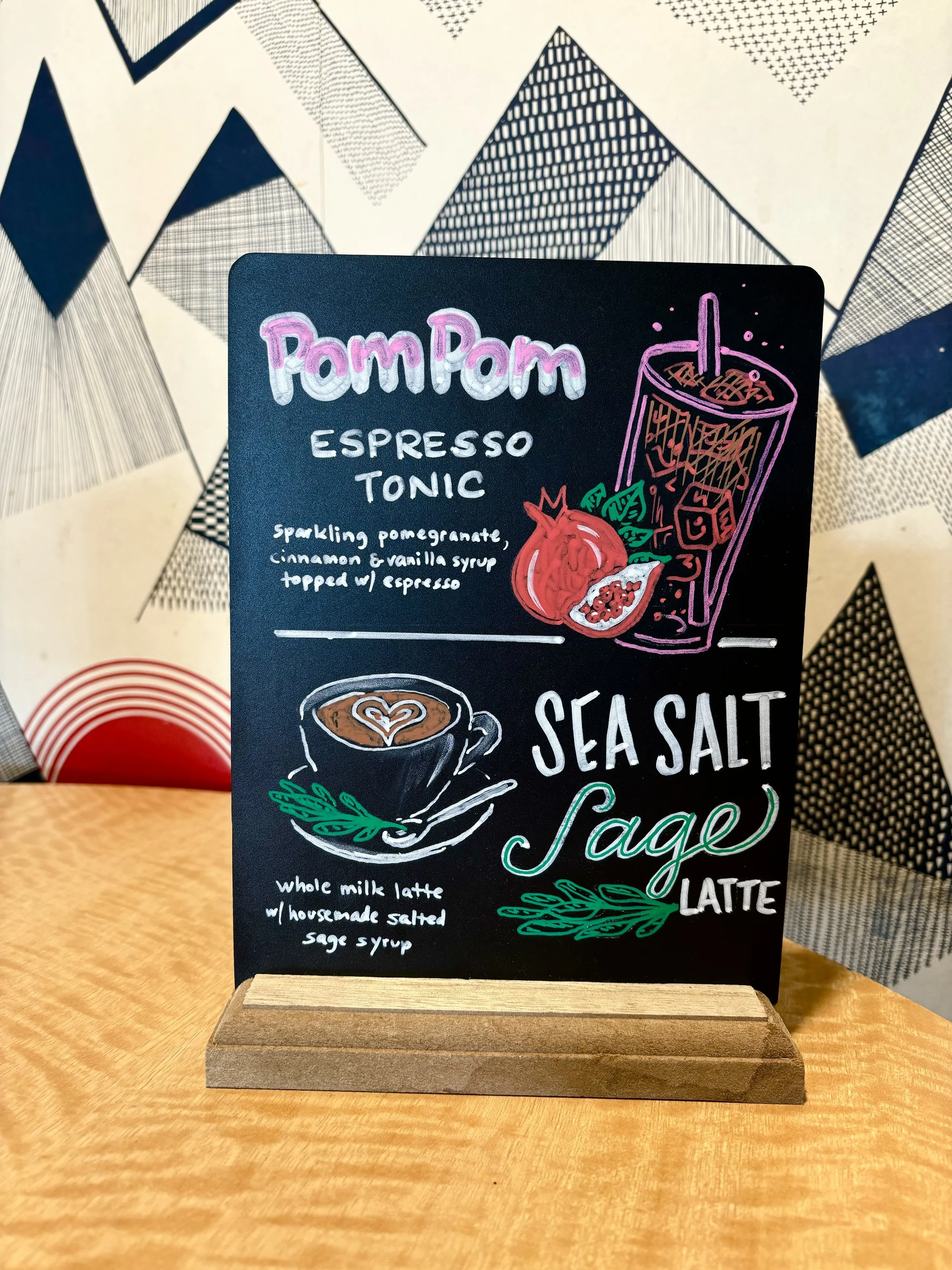 Pom Pom Espresso Tonic & Sea Salt Sage