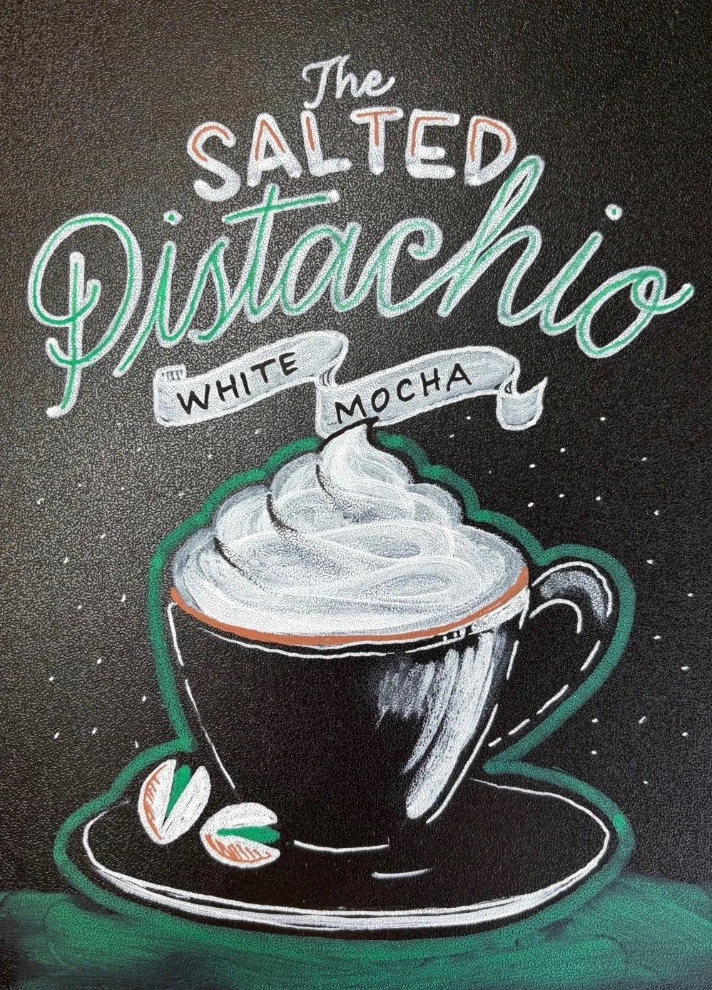 Salted Pistachio White Mocha