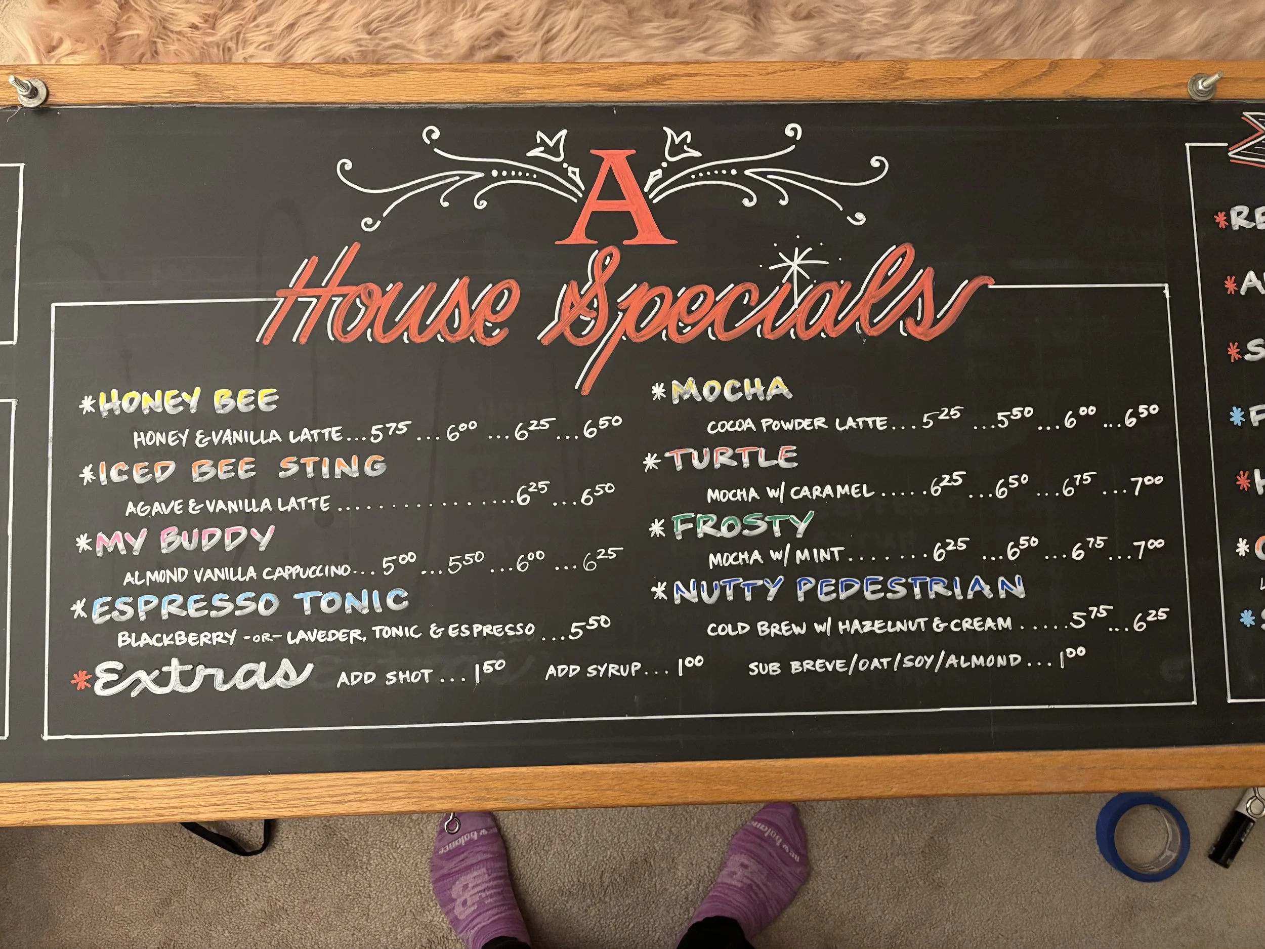 House Specials Menu
