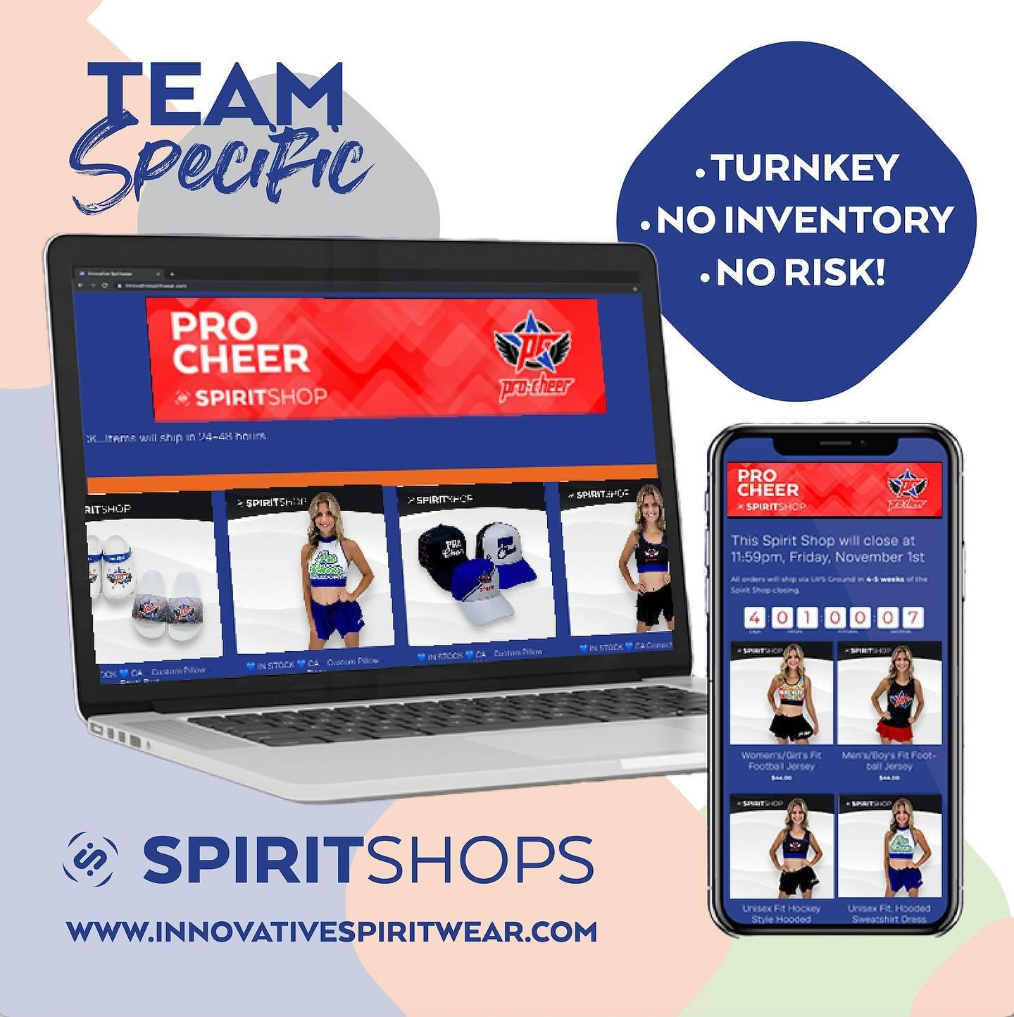 Who Needs An Online SpiritShop? 
Sell your custom apparel and accessories in your custom online store from Innovative Spiritwear! SpiritShop&rsquo;s are turnkey and risk free!⠀
⠀
Gym Owner&rsquo;s: Send us a message at http://innovativespiritwear.com