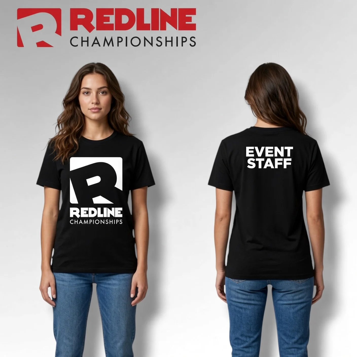 ⚪️ T-Shirt - Black - REDLINE - Required for Core, Lead & Event Staff