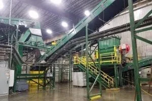 The Philadelphia MSW and recyclables sorting facility operated by Continuus Energy.