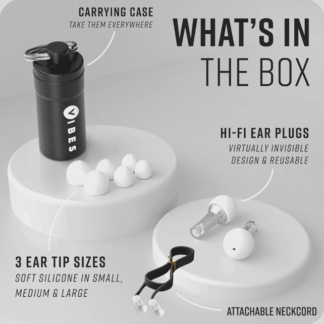 Hearing Protection, Earplugs, Vibes Brand
