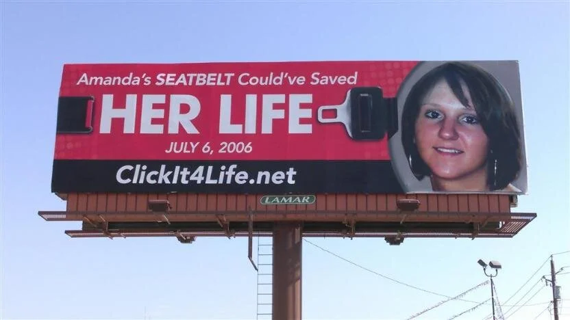 Amandas Billboard Safe Driving ClickIt4Life
