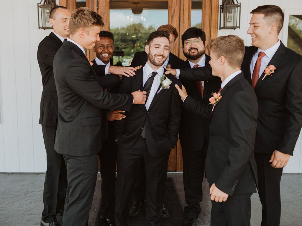 rustic romantic countryside wedding groomsmen portrait (1).jpg