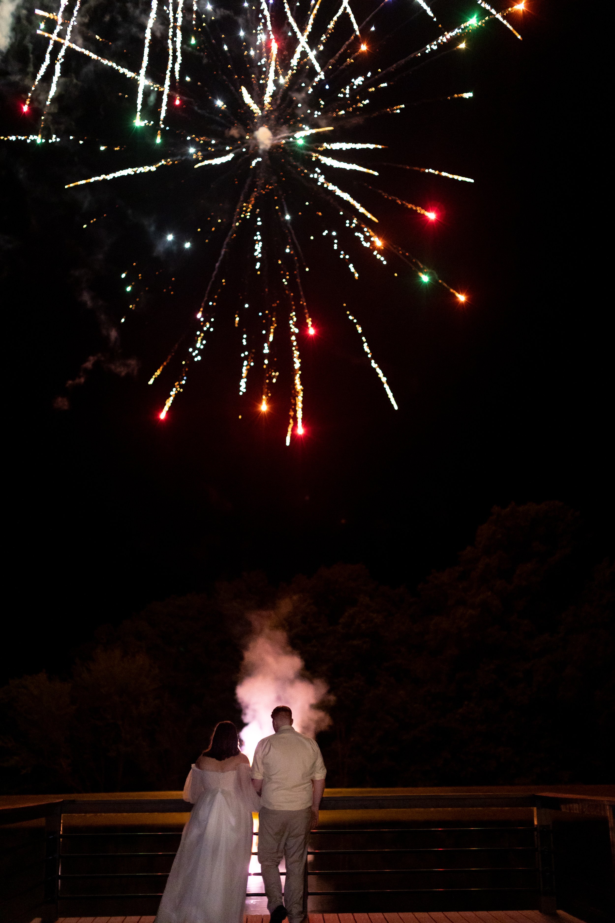 end of the night fireworks wedding reception Emerson Fields Missouri.jpg