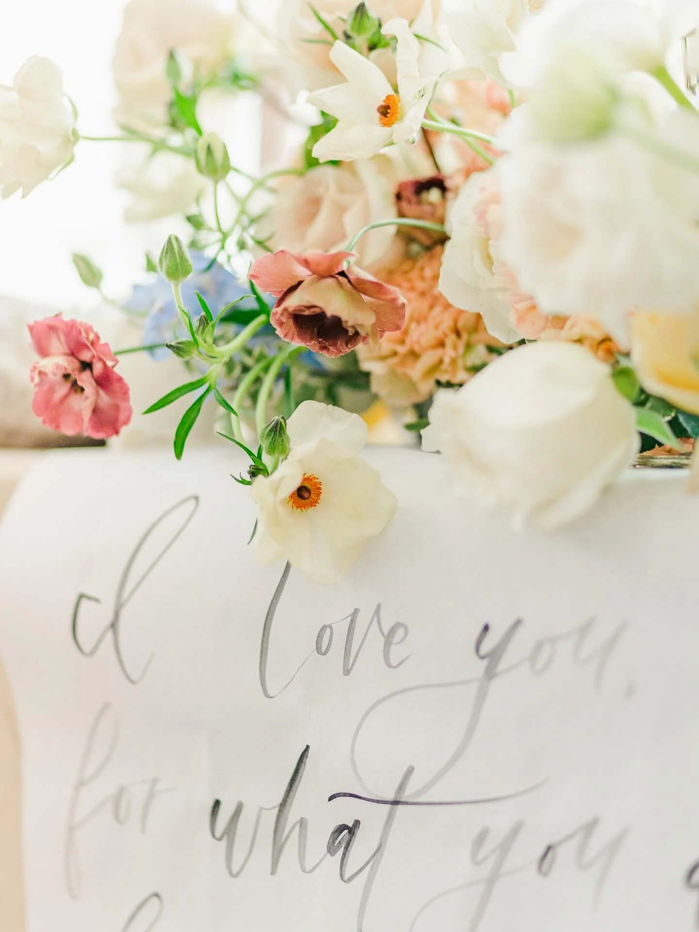 If you&rsquo;re looking for a way to make your wedding feel more personal without stretching your budget, this is your sign!!

Incorporating pieces of your vows into your decor is such a meaningful, high impact touch. 💓 This cascading paper banner o