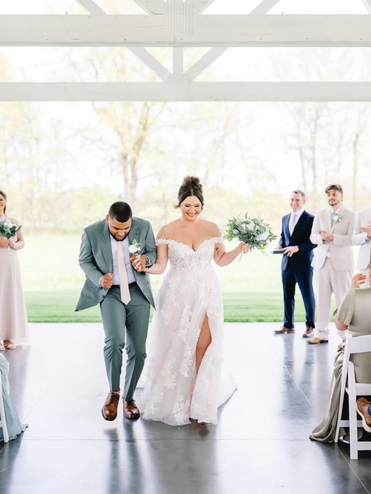 You could plan a Missouri wedding with no rain plan. You could also cut your own bangs the night before your wedding!! ✂️

I wouldn&rsquo;t personally recommend either. 😉

Book the venue with backup plans on backup plans. Here at Emerson Fields, pla