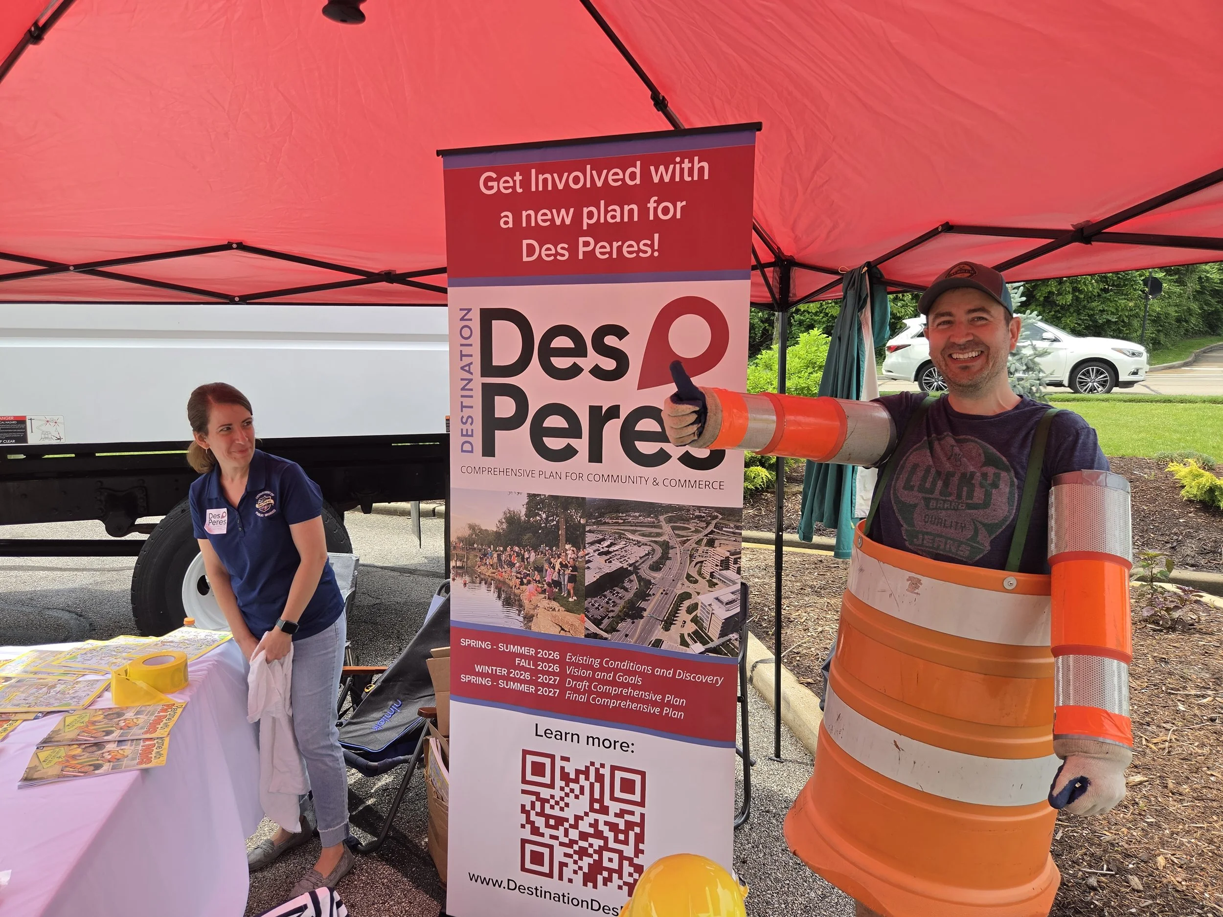  Comprehensive Plan pop-up at Des Peres Monster Machines 