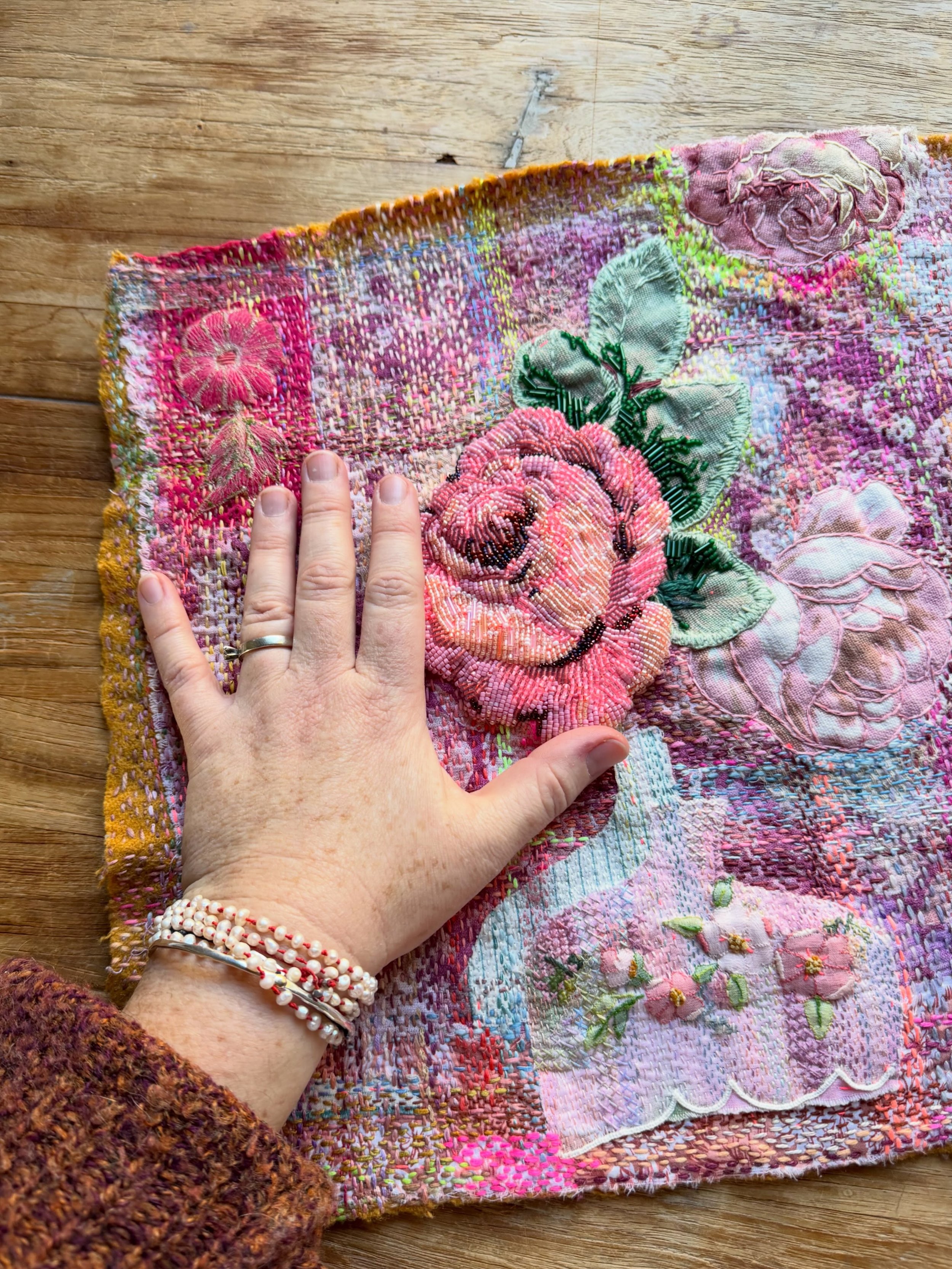 Finito! So thrilled to have finished this piece that I started in May on the best ever getaway with some gorgeous friends. I&rsquo;ve included some work in progress shots so you can see just how far she&rsquo;s come. I think I&rsquo;m going to call h