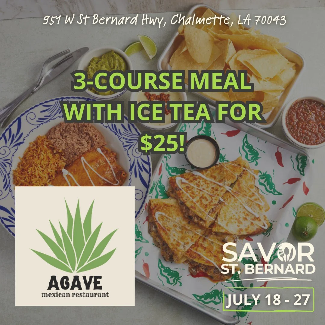 Starting this Friday, July 18th, these local spots are serving up limited-time specials just for #SavorStBernard 😋⁠
Swipe to see what you&rsquo;ll be craving all week long 🍽️⁠
⁠
Available July 18&ndash;27 only!⁠
📍 Full map at savorstbernard.com