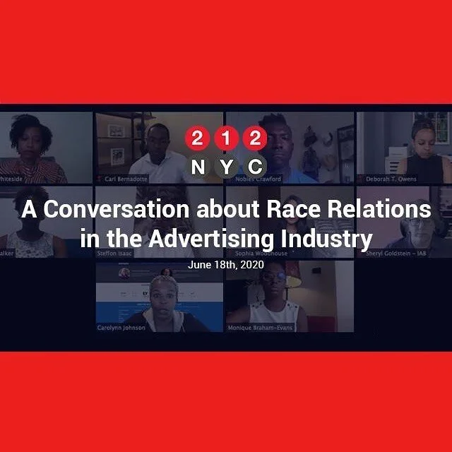 Yesterday, 212NYC hosted a candid and powerful webinar on race relations in the advertising industry. 
This was the start of a dialogue and an action plan to build a better organization and industry. ➡️Link in bio

Special thank you to our amazing panelists or thought leaders.

We encourage you to follow @theclustudio @diversityinc @corporatealleycat