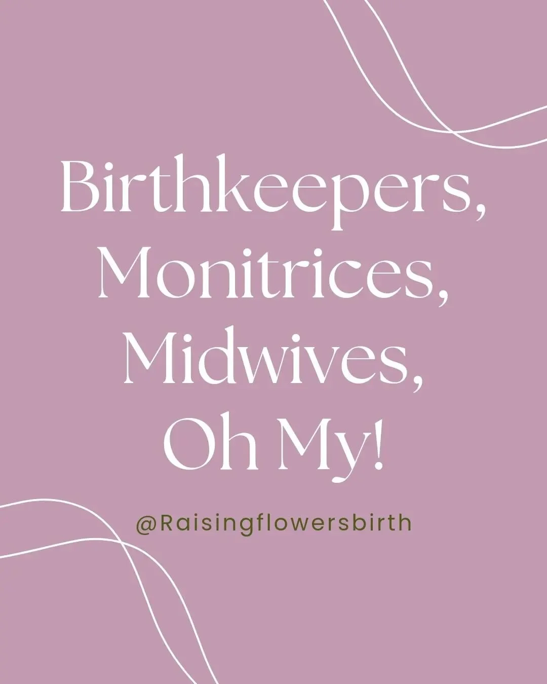 Homebirth "provider" options!
Each of us needs a different experience and we need a variety of options. 
✨Nurse Midwife: 
A degree in nursing, followed by a two year (roughly) span at a midwifery college. This includes an apprenticeship/r
