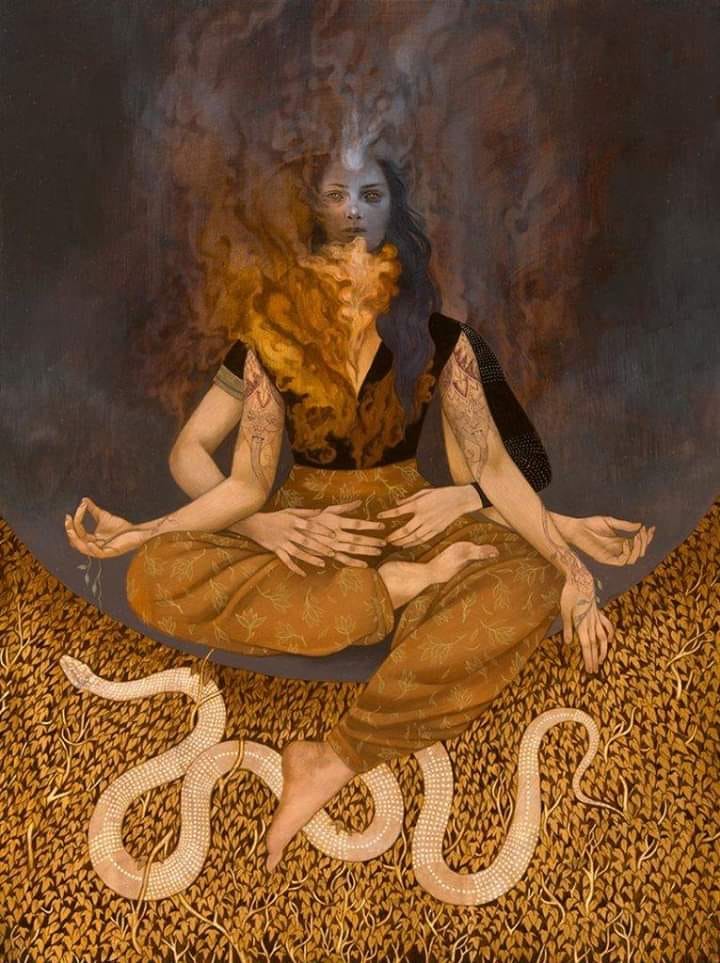 Painting by Leilani Bustamante, thank you to Selk Hastings for the introduction to her work.