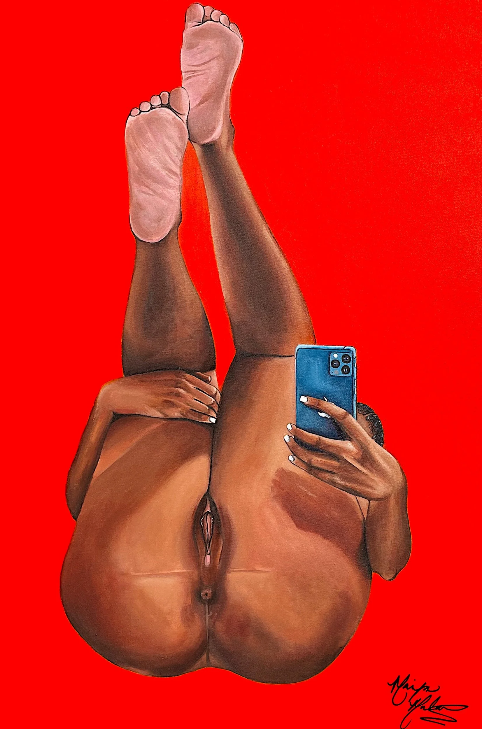  Picture Mail, 2022  91.44 x 121.92 cm  Acrylic on canvas 