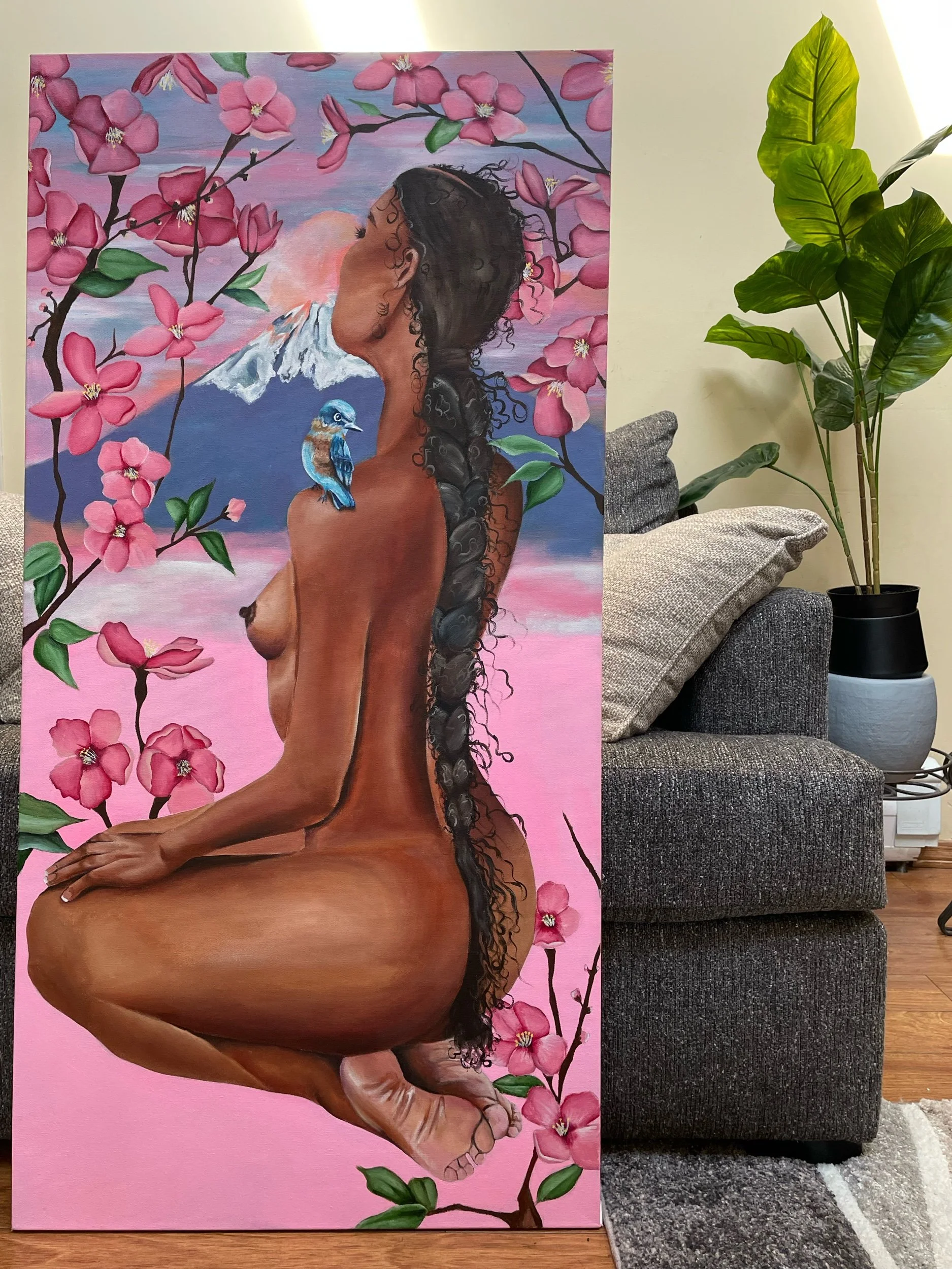  Take Me To Beautiful, 2022  91.44 x 121.92 cm  Acrylic on canvas 