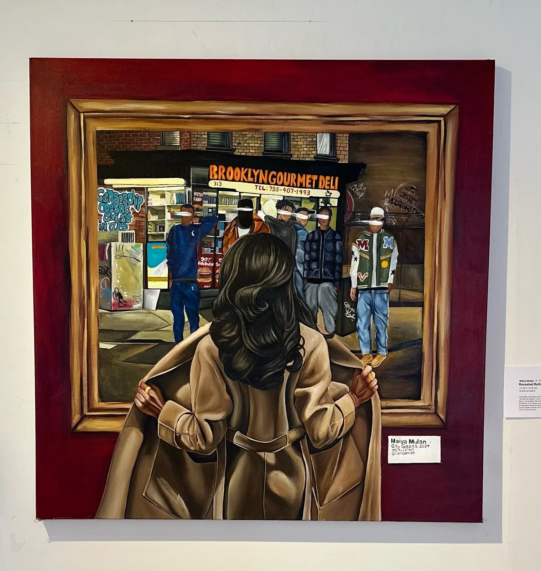  Revealed Reflections, 2024  121.92 x 121.92 cm  Acrylic on canvas 